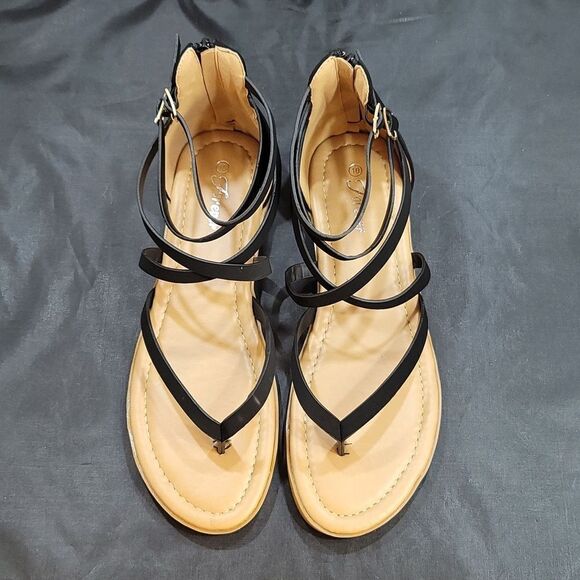 BRAND NEW FOREVER CHEERF-77  SOLID GLADIATOR FLAT BACK ZIPPER S… - Picture 2 of 16